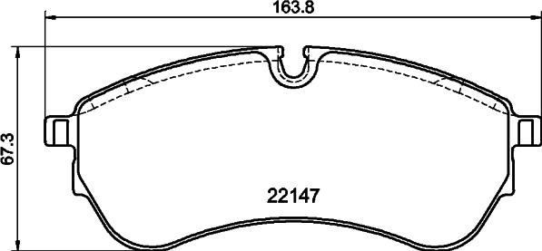 HELLA 8DB 355 045-801 - Гальмівні колодки, дискові гальма autozip.com.ua