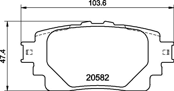 HELLA 8DB 355 040-121 - Гальмівні колодки, дискові гальма autozip.com.ua