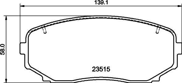 HELLA 8DB 355 041-191 - Гальмівні колодки, дискові гальма autozip.com.ua