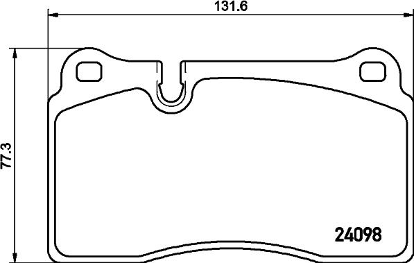 HELLA 8DB 355 043-231 - Гальмівні колодки, дискові гальма autozip.com.ua