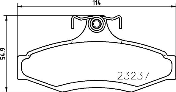 HELLA 8DB 355 009-491 - Гальмівні колодки, дискові гальма autozip.com.ua