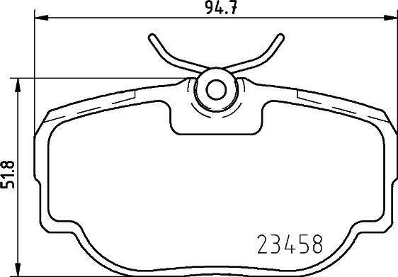 HELLA 8DB 355 009-541 - Гальмівні колодки, дискові гальма autozip.com.ua