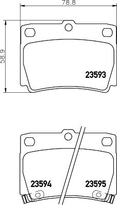 HELLA 8DB 355 009-501 - Гальмівні колодки, дискові гальма autozip.com.ua