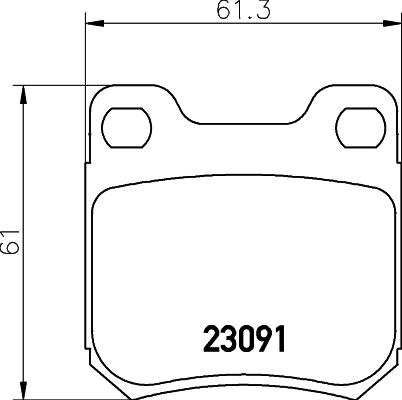 HELLA 8DB 355 009-041 - Гальмівні колодки, дискові гальма autozip.com.ua