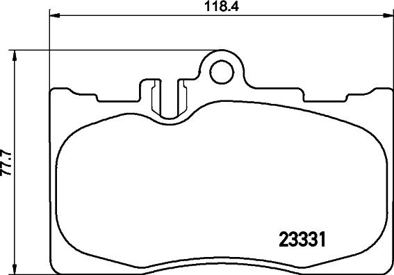 HELLA 8DB 355 009-861 - Гальмівні колодки, дискові гальма autozip.com.ua