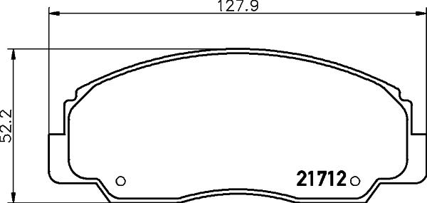 HELLA 8DB 355 009-781 - Гальмівні колодки, дискові гальма autozip.com.ua