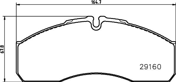 HELLA 8DB 355 005-401 - Гальмівні колодки, дискові гальма autozip.com.ua