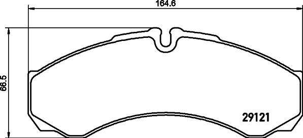 HELLA 8DB 355 005-411 - Гальмівні колодки, дискові гальма autozip.com.ua