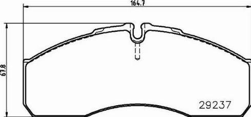 HELLA 8DB 355 005-561 - Гальмівні колодки, дискові гальма autozip.com.ua