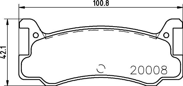 HELLA 8DB 355 005-701 - Гальмівні колодки, дискові гальма autozip.com.ua