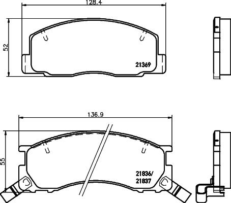 WWA 21781 - Гальмівні колодки, дискові гальма autozip.com.ua