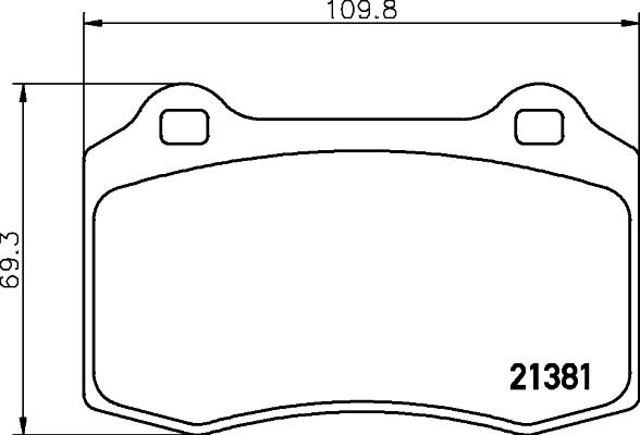 HELLA 8DB 355 006-591 - Гальмівні колодки, дискові гальма autozip.com.ua