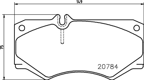 HELLA 8DB 355 006-061 - Гальмівні колодки, дискові гальма autozip.com.ua