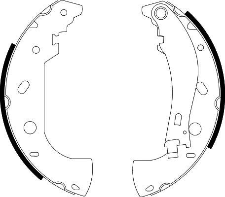 HELLA 8DB 355 001-841 - Комплект гальм, барабанний механізм autozip.com.ua