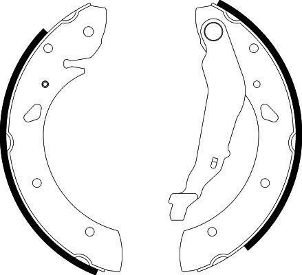 HELLA 8DB 355 001-761 - Комплект гальм, барабанний механізм autozip.com.ua