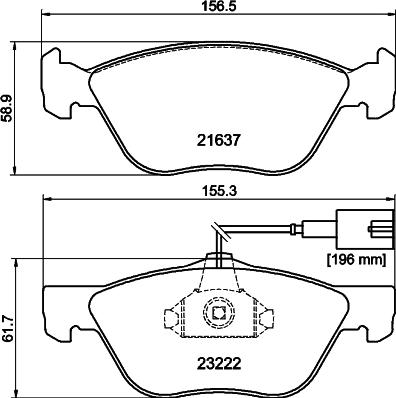 BENDIX 571951S - Гальмівні колодки, дискові гальма autozip.com.ua