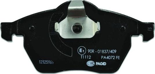 HELLA 8DB 355 008-041 - Гальмівні колодки, дискові гальма autozip.com.ua