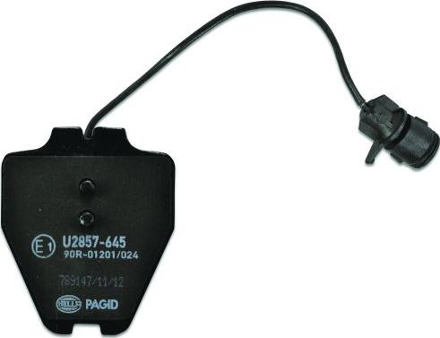 HELLA 8DB 355 008-791 - Гальмівні колодки, дискові гальма autozip.com.ua