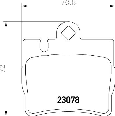 HELLA 8DB 355 008-711 - Гальмівні колодки, дискові гальма autozip.com.ua