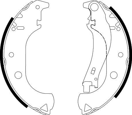 HELLA 8DB 355 002-611 - Комплект гальм, барабанний механізм autozip.com.ua