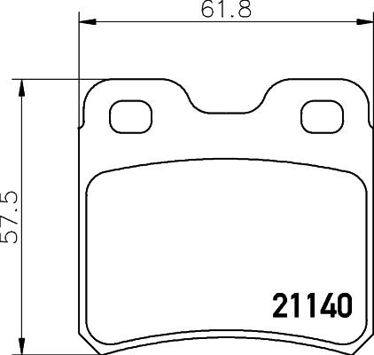 HELLA 8DB 355 032-591 - Гальмівні колодки, дискові гальма autozip.com.ua