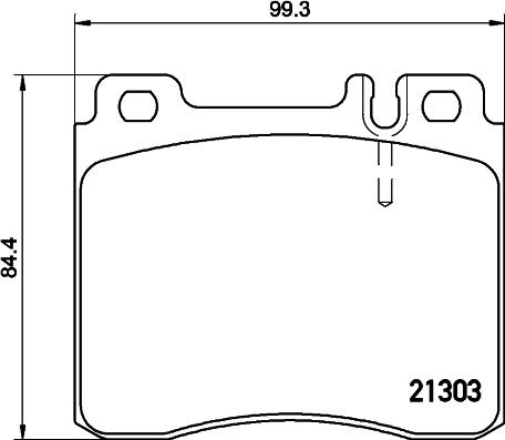 HELLA 8DB 355 007-551 - Гальмівні колодки, дискові гальма autozip.com.ua