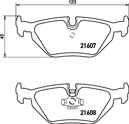 HELLA 8DB 355 007-511 - Гальмівні колодки, дискові гальма autozip.com.ua