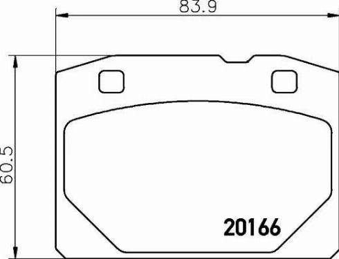 HELLA 8DB 355 007-191 - Гальмівні колодки, дискові гальма autozip.com.ua