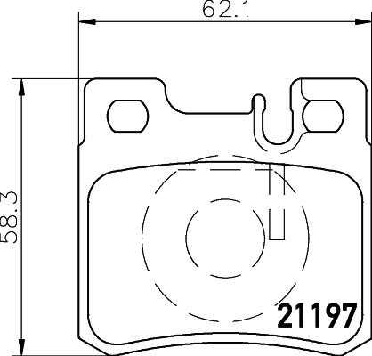 HELLA 8DB 355 007-361 - Гальмівні колодки, дискові гальма autozip.com.ua