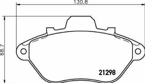 HELLA 8DB 355 019-051 - Гальмівні колодки, дискові гальма autozip.com.ua