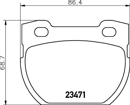 HELLA 8DB 355 019-231 - Гальмівні колодки, дискові гальма autozip.com.ua