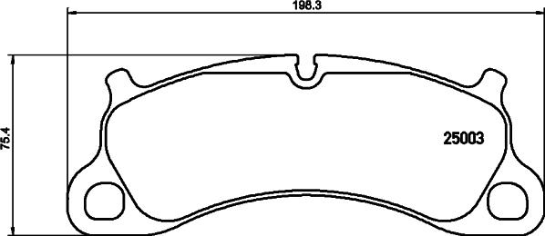 HELLA 8DB 355 019-731 - Гальмівні колодки, дискові гальма autozip.com.ua