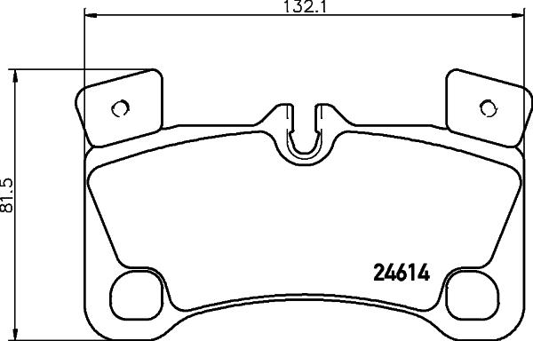 HELLA 8DB 355 042-891 - Гальмівні колодки, дискові гальма autozip.com.ua