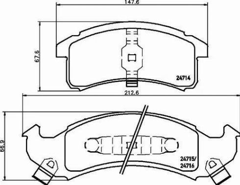 HELLA 8DB 355 014-271 - Гальмівні колодки, дискові гальма autozip.com.ua