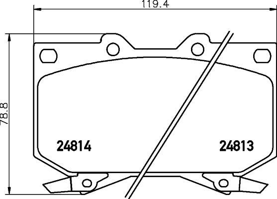 HELLA 8DB 355 014-711 - Гальмівні колодки, дискові гальма autozip.com.ua