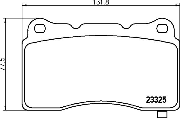 HELLA 8DB 355 015-481 - Гальмівні колодки, дискові гальма autozip.com.ua