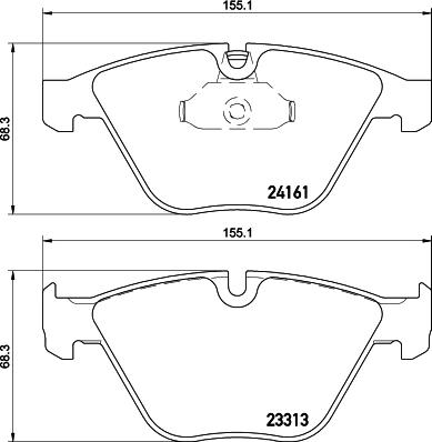 HELLA 8DB 355 015-601 - Гальмівні колодки, дискові гальма autozip.com.ua