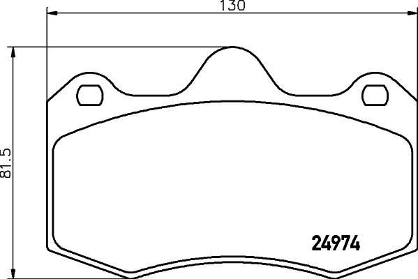 HELLA 8DB 355 015-111 - Гальмівні колодки, дискові гальма autozip.com.ua