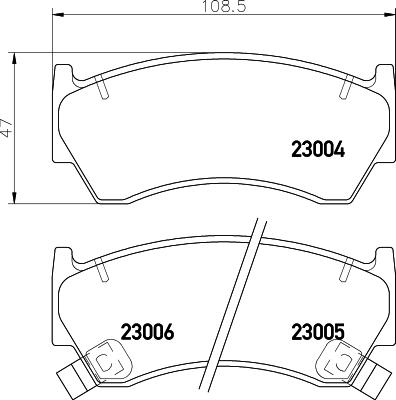 HELLA 8DB 355 016-661 - Гальмівні колодки, дискові гальма autozip.com.ua