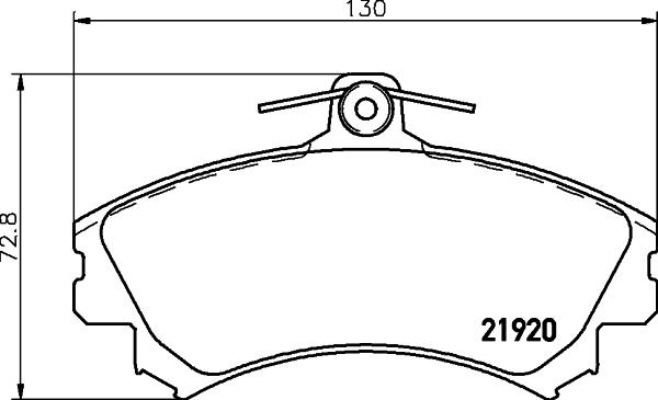 HELLA 8DB 355 016-681 - Гальмівні колодки, дискові гальма autozip.com.ua