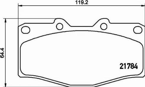 HELLA 8DB 355 016-251 - Гальмівні колодки, дискові гальма autozip.com.ua