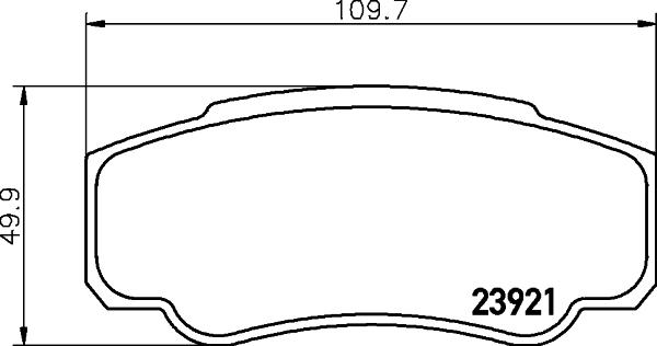 HELLA 8DB 355 010-411 - Гальмівні колодки, дискові гальма autozip.com.ua