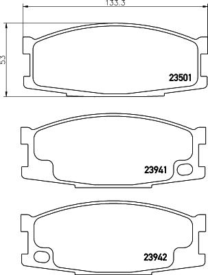 HELLA 8DB 355 010-561 - Гальмівні колодки, дискові гальма autozip.com.ua