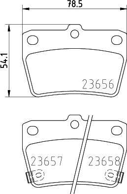 HELLA 8DB 355 010-521 - Гальмівні колодки, дискові гальма autozip.com.ua