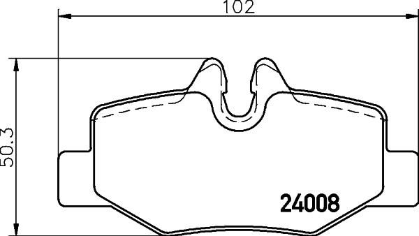 HELLA 8DB 355 031-271 - Гальмівні колодки, дискові гальма autozip.com.ua