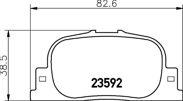 HELLA 8DB 355 010-001 - Гальмівні колодки, дискові гальма autozip.com.ua