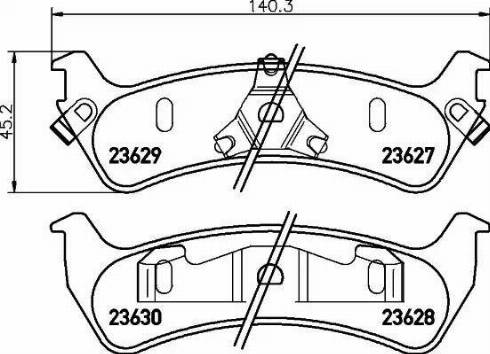 HELLA 8DB 355 010-031 - Гальмівні колодки, дискові гальма autozip.com.ua