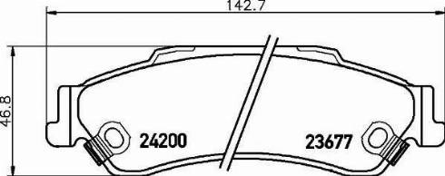 HELLA 8DB 355 011-921 - Гальмівні колодки, дискові гальма autozip.com.ua