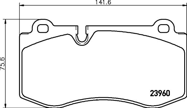 HELLA 8DB 355 026-081 - Гальмівні колодки, дискові гальма autozip.com.ua