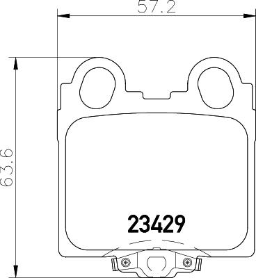 HELLA 8DB 355 011-591 - Гальмівні колодки, дискові гальма autozip.com.ua